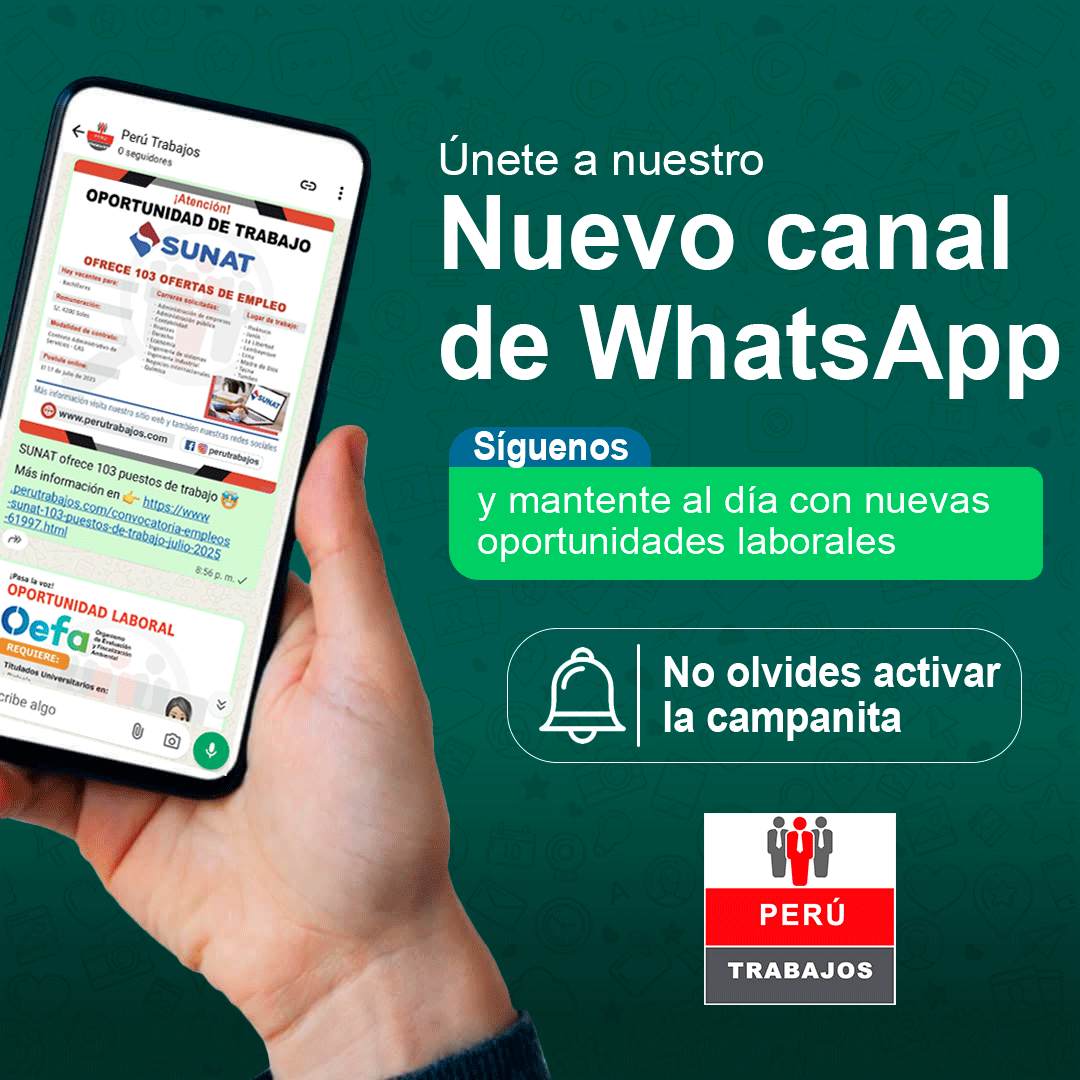 Canal de whatsapp de PeruTrabajos