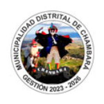  MUNICIPALIDAD DE CHAMBARÁ